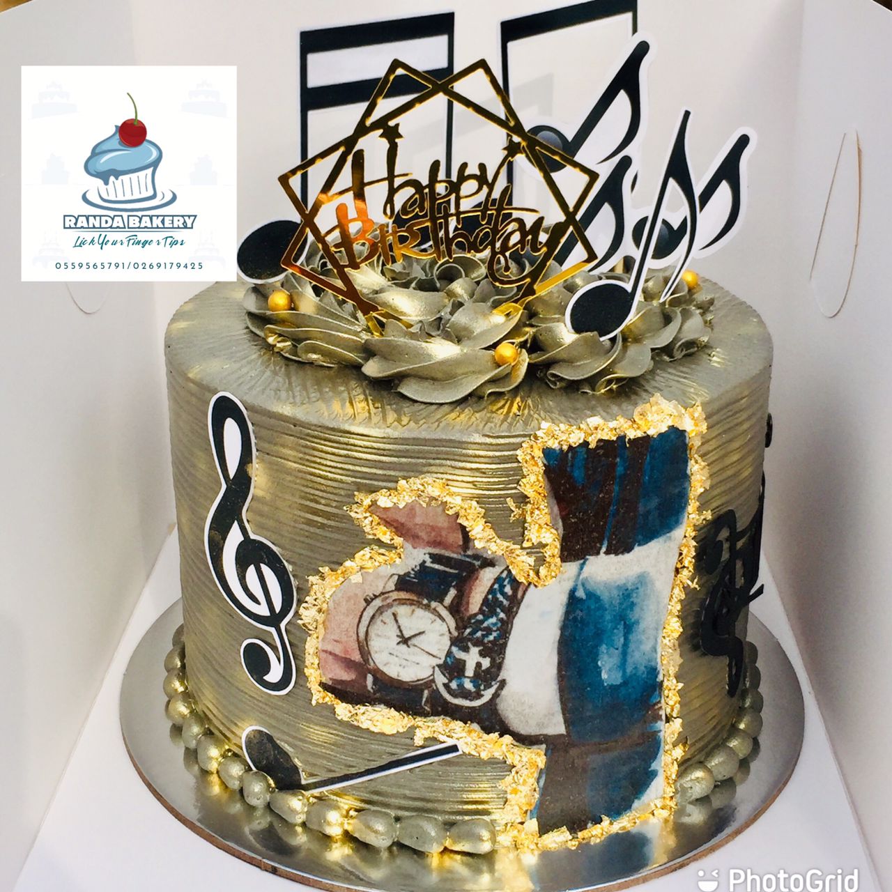 Music Designed Cake - Randa Bakery